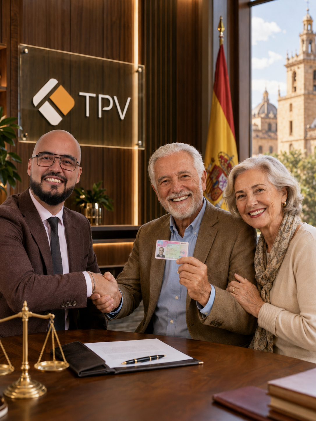 Pareja adulta mayor sonriendo