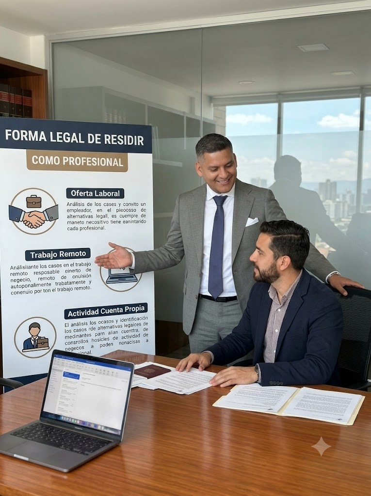 Profesional trabajando con portátil