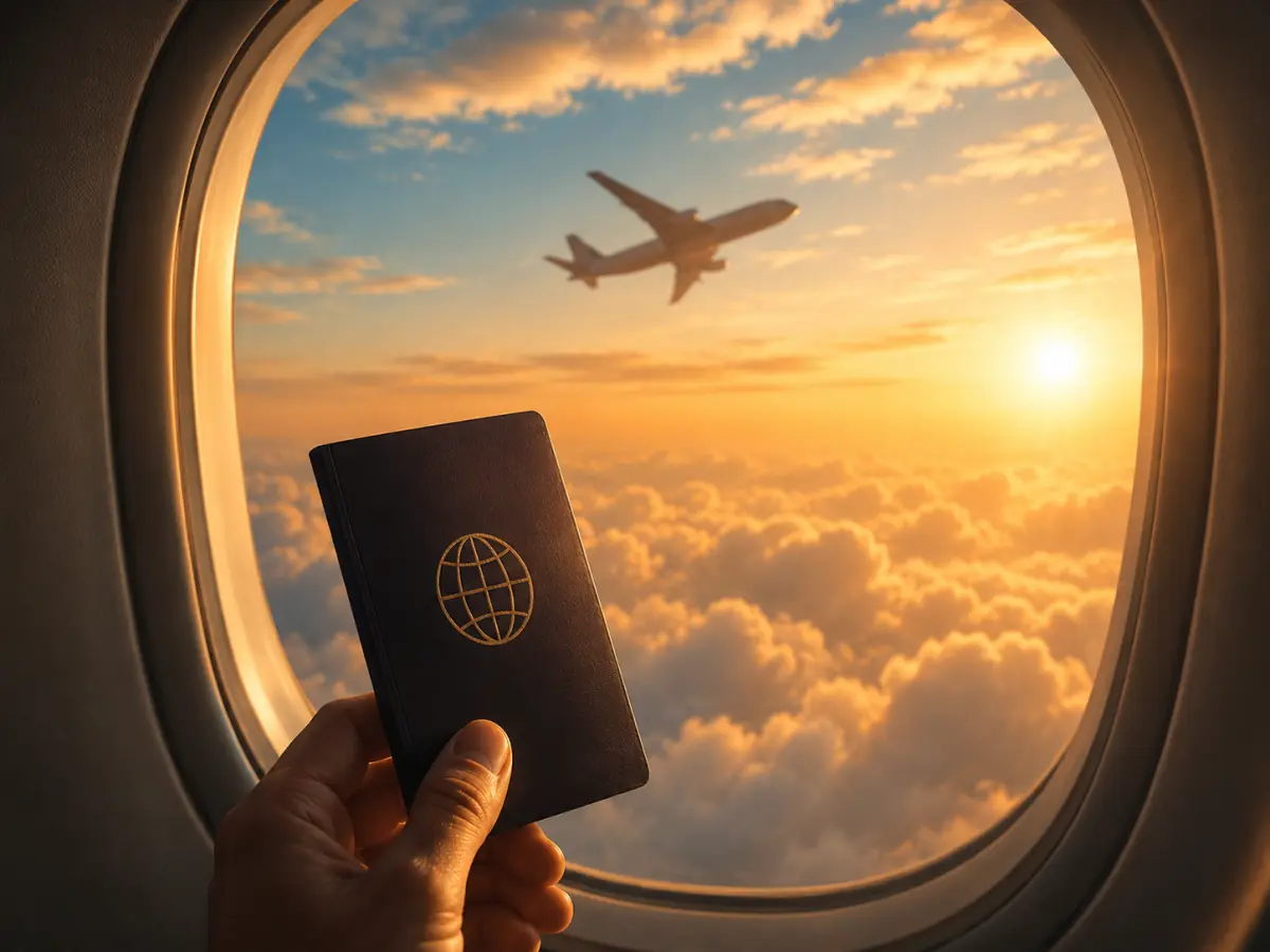 Pasaporte y viaje hacia España